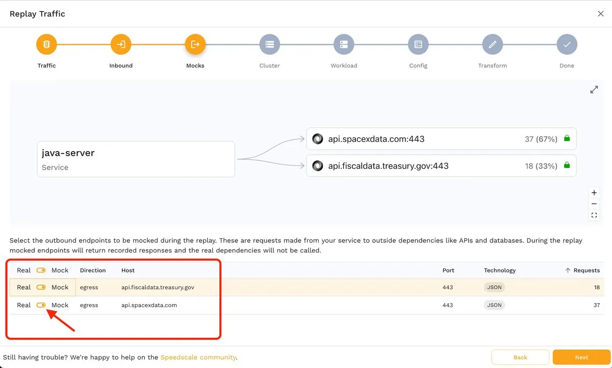 Replay toggle switch