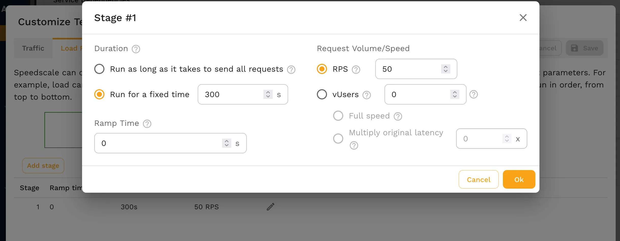Custom load pattern configuration