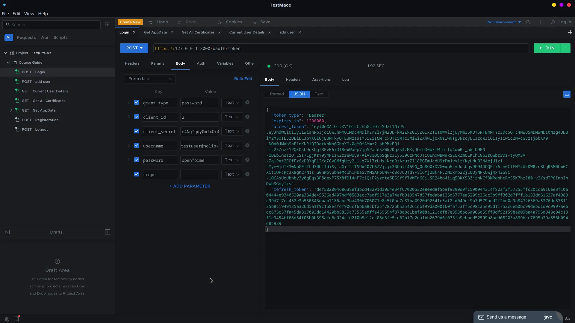 TestMace API testing tool