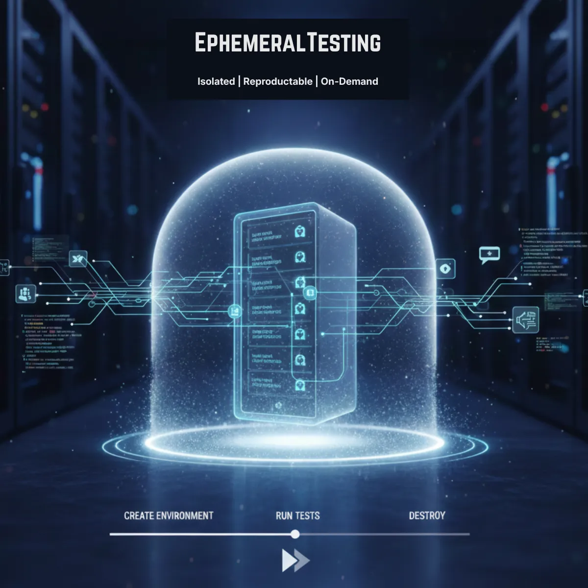 graphic showing Ephemeral testing