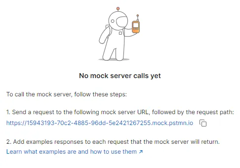 Postman load test tutorial - Mock server URL