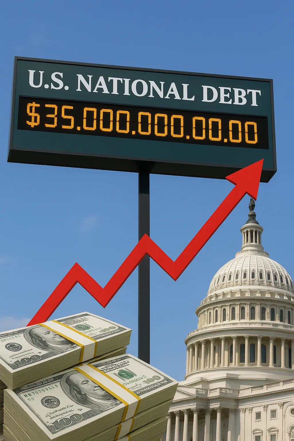 arrow of debt increasing