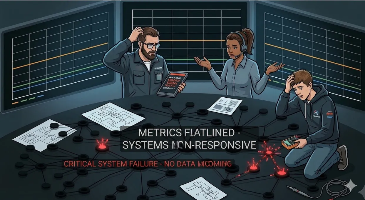 Autonomous robotaxi fleet stalled in city traffic