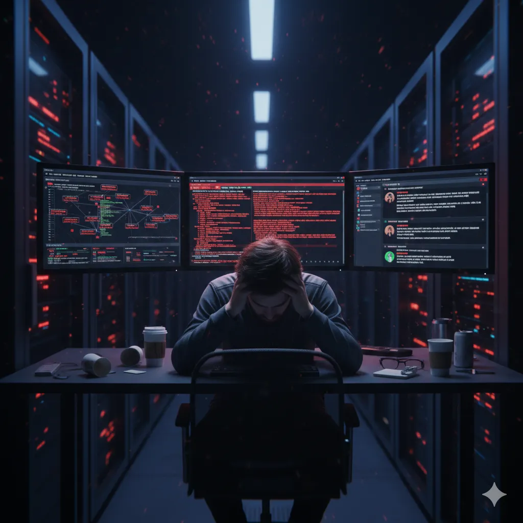 ai image of a man in frustration