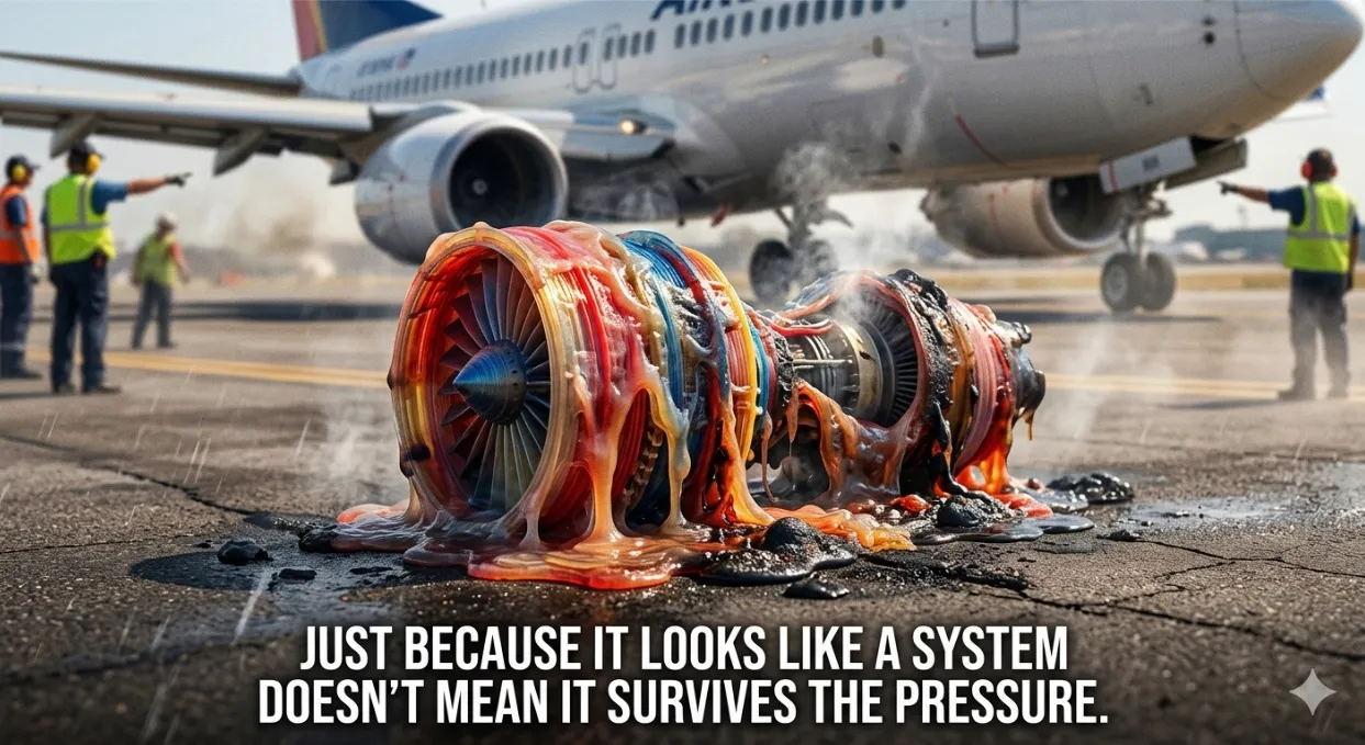performance testing burning like jet engine