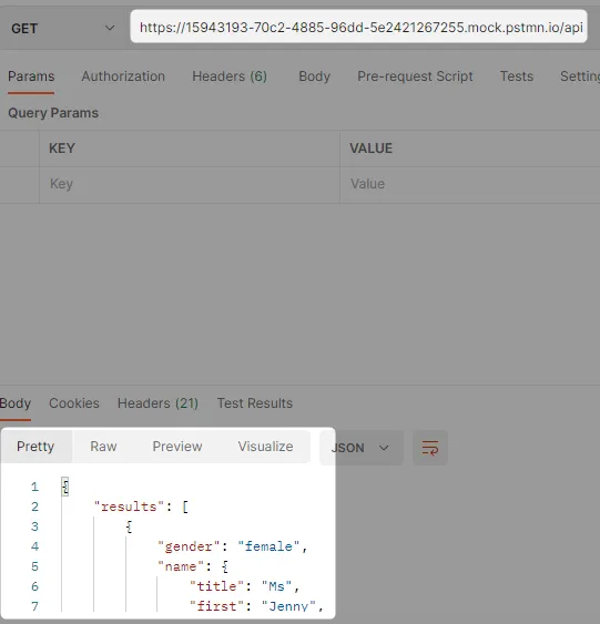 Postman load test tutorial - Mock server