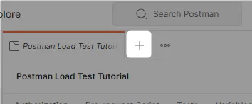 Postman load test tutorial - Create a new HTTP request