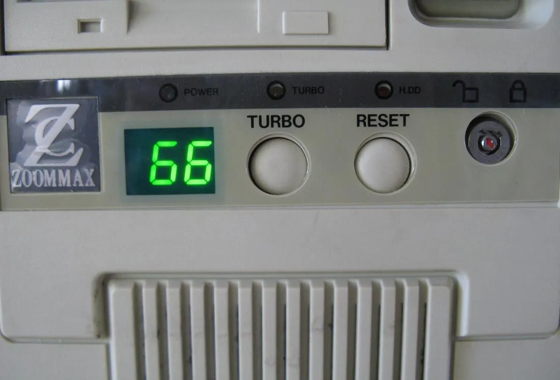 The turbo button on a 90s PC: one button, two speeds. If only modern AI coding tools were this simple.