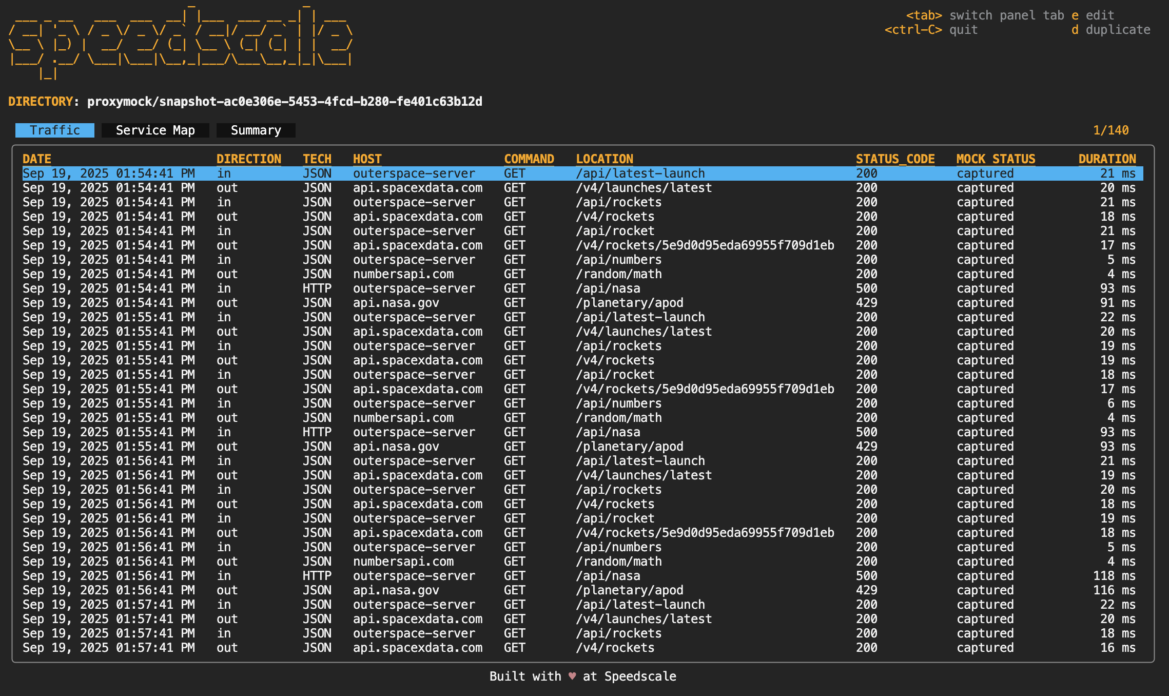 Proxymock MCP integration screenshot